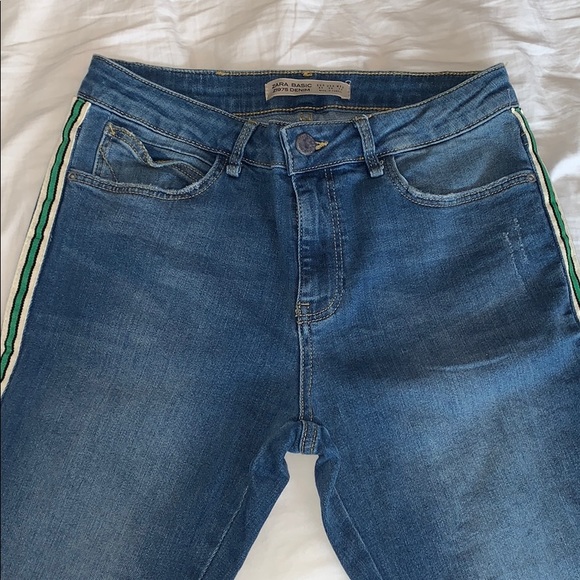 Zara // jeans with side stripes - Picture 2 of 8
